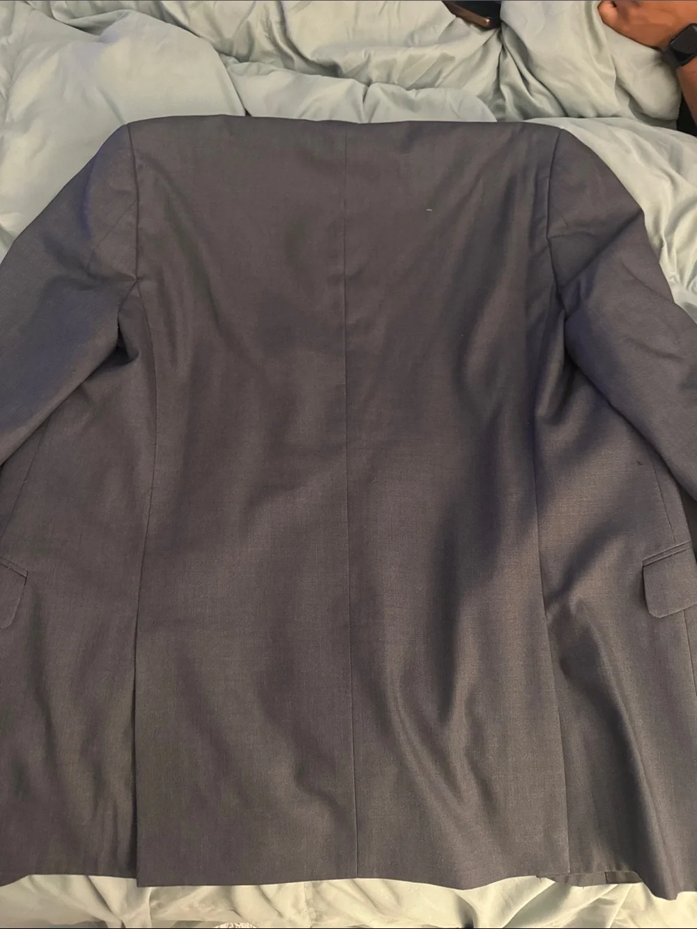 Kenneth Cole Dark Gray Two-Button Blazer